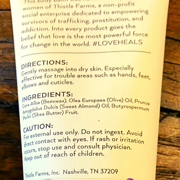 Thistle Farms Love Heals: Body Lotion (Eucalyptus Mint) - Image 2