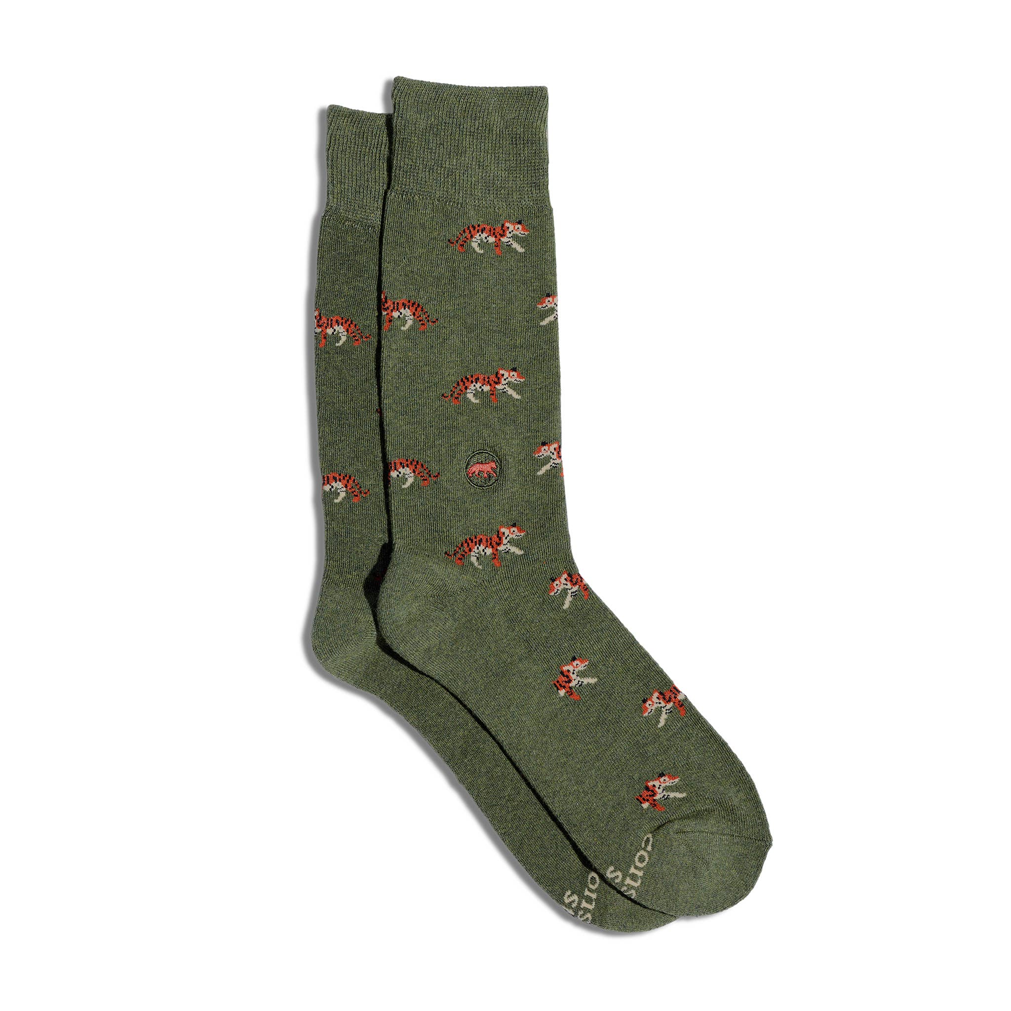 Conscious Step: Socks that Protect Tigers (Green Tigers)