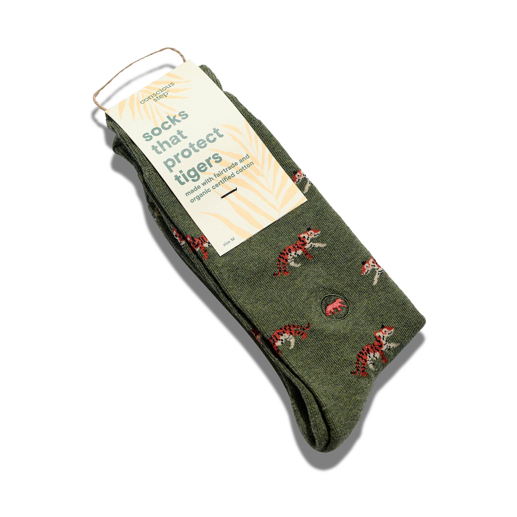 Conscious Step: Socks that Protect Tigers (Green Tigers) - Image 2