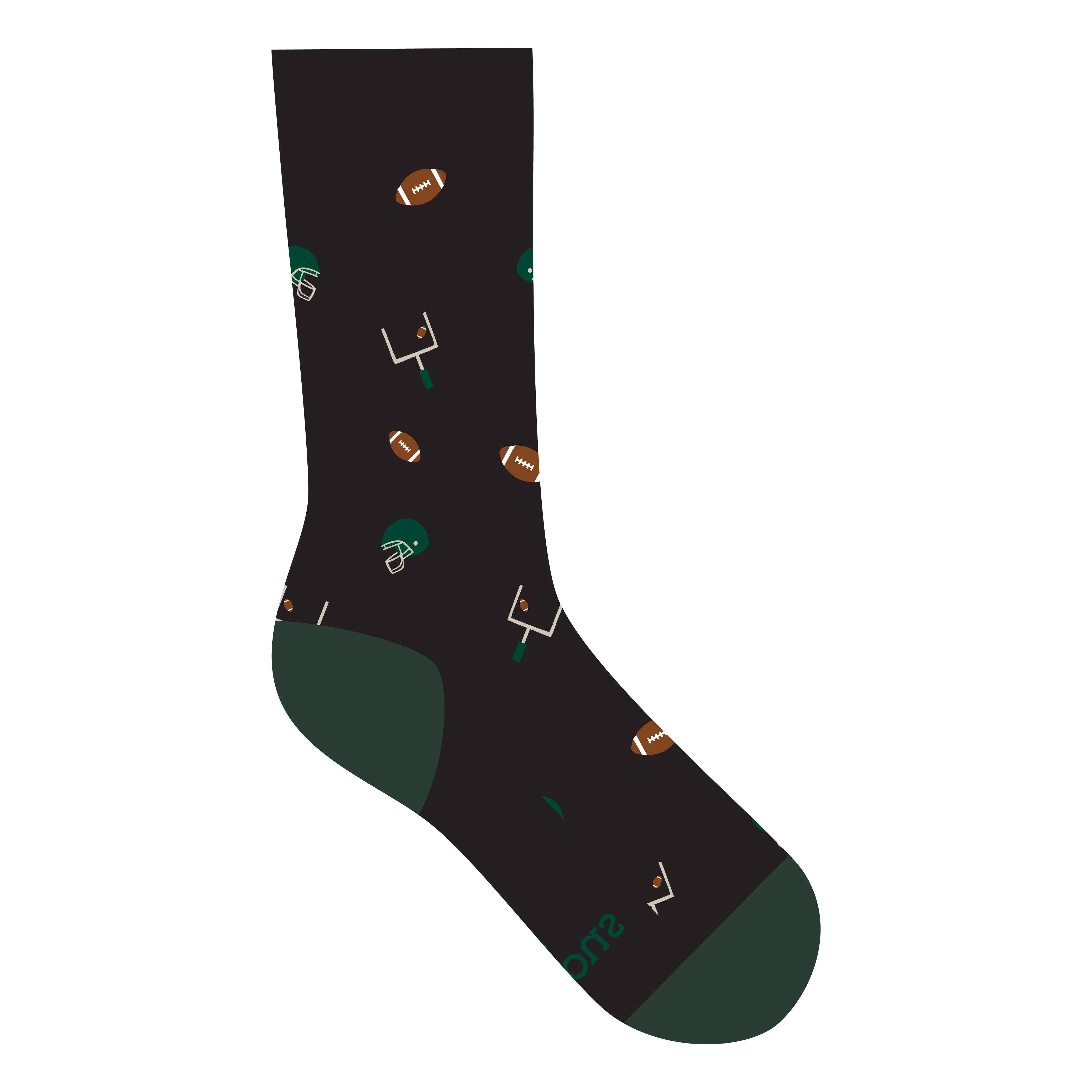 Conscious Step: Socks that Support Youth Sports (Black Footballs)