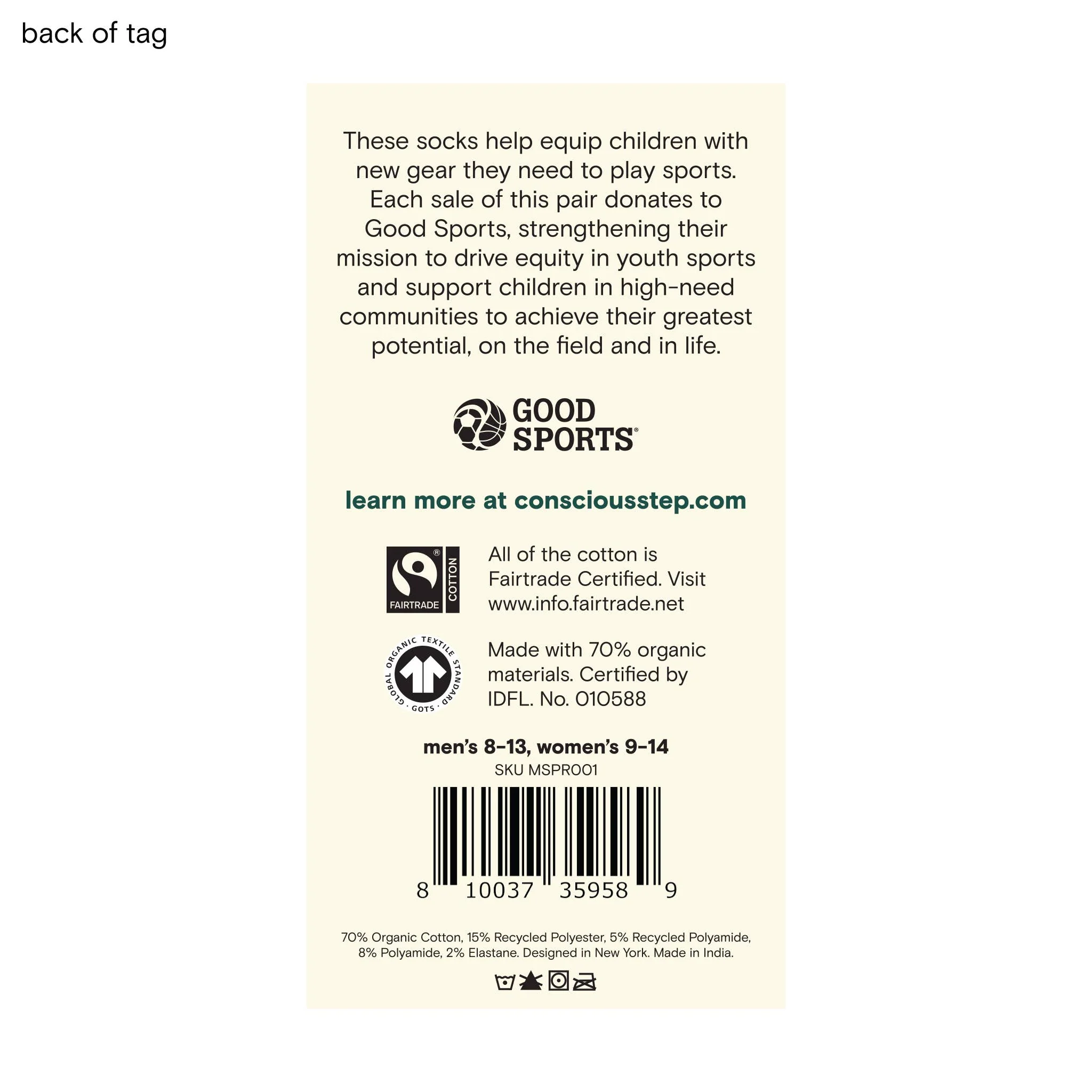 Conscious Step: Socks that Support Youth Sports (Black Footballs) - Image 2