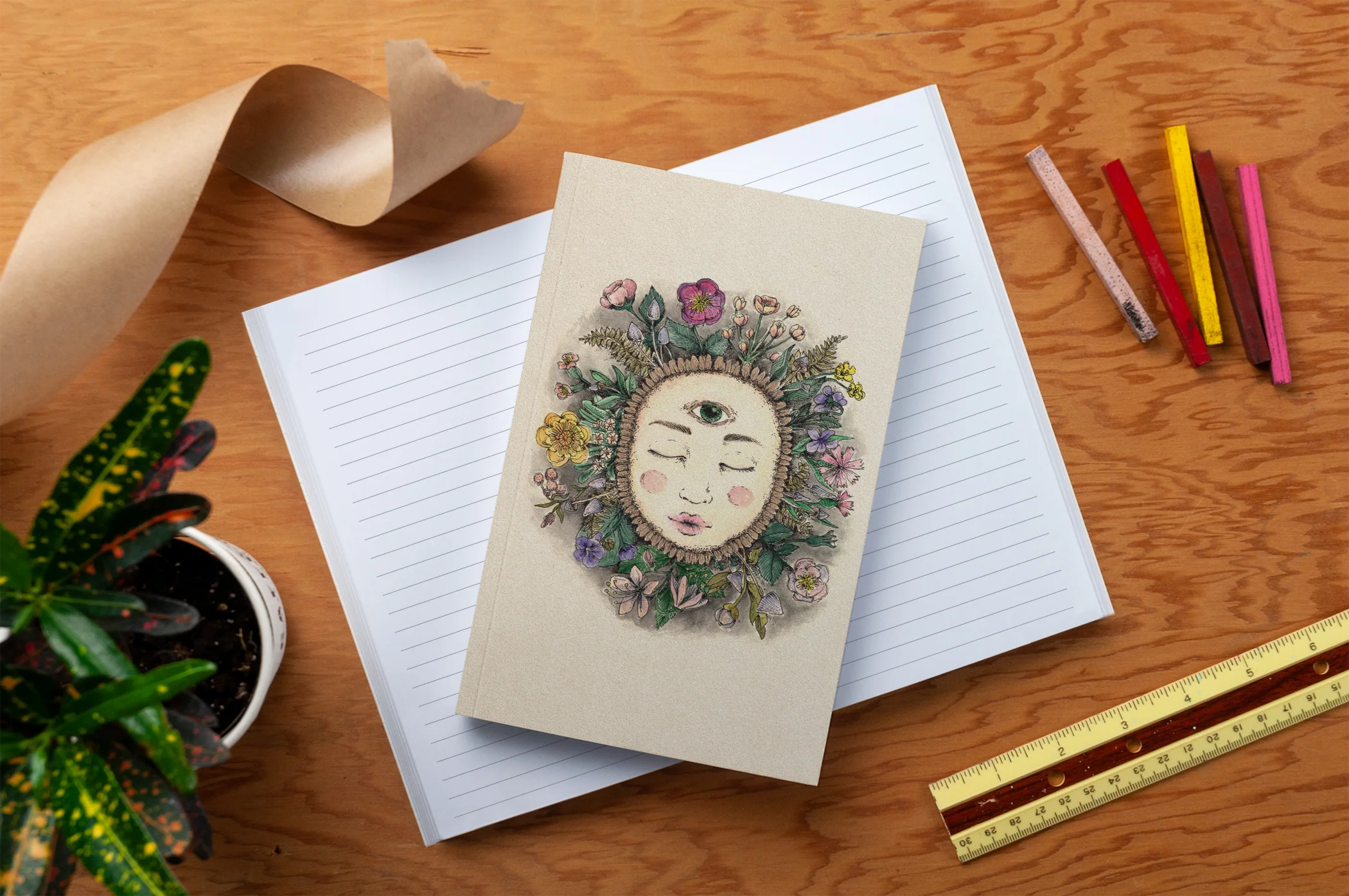 Denik: Earth Goddess Classic Layflat Journal Notebook - Image 2