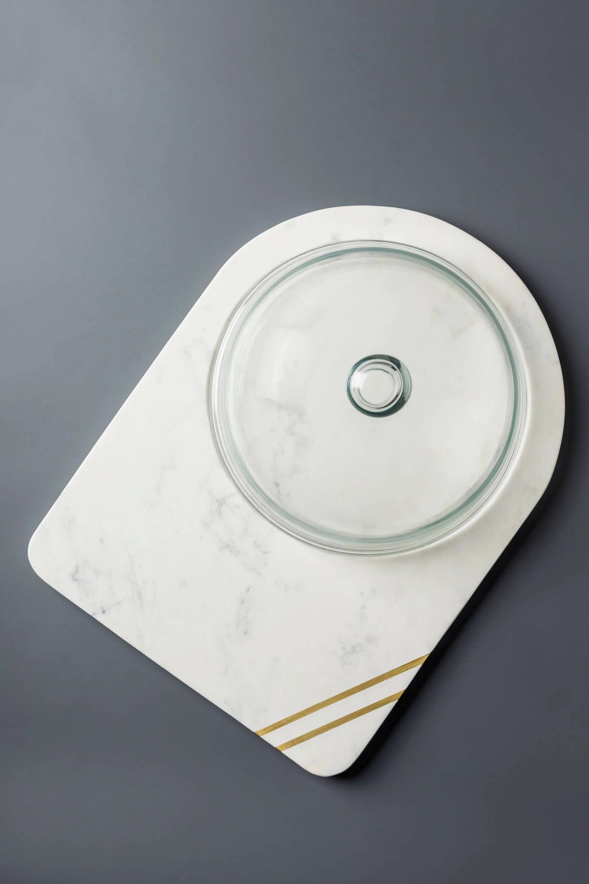 Gauri Kohli: Bavaria Marble Cheese Board with Glass Cloche - Image 2