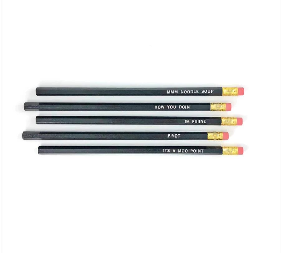 Grey Street Paper: Friends Set of 6 Pencils