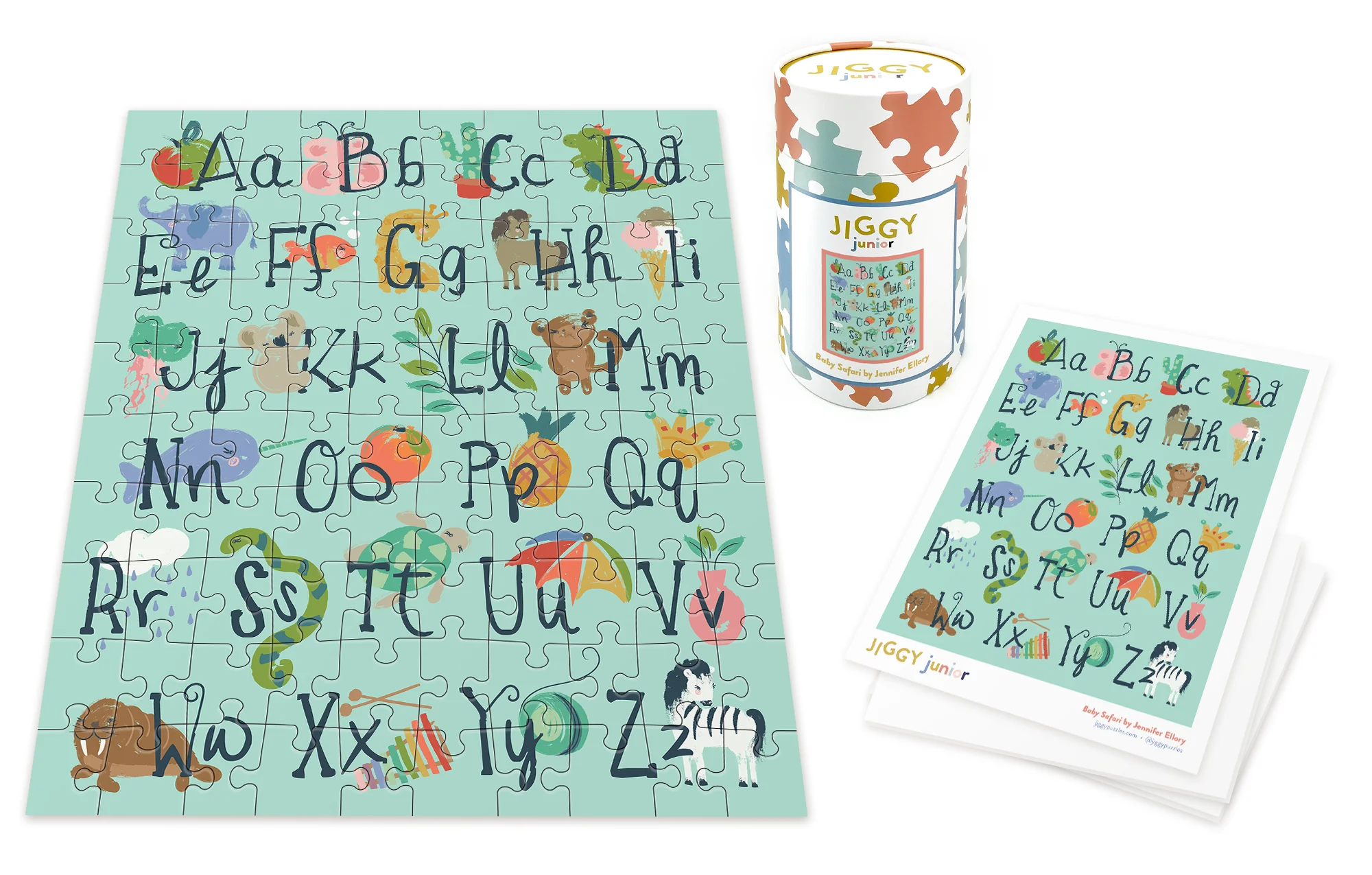 JIGGY Puzzles: JIGGY Junior 100pc: Baby Safari by Jennifer Ellory