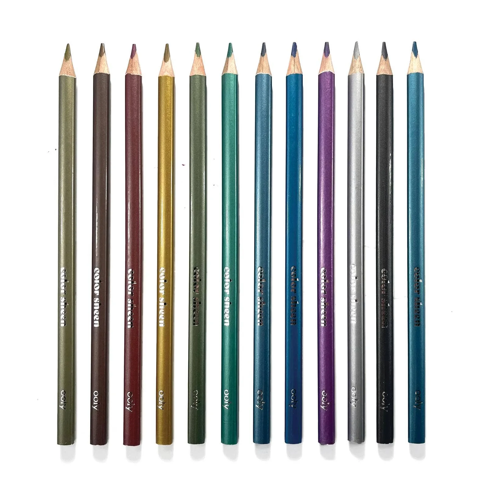 OOLY: Color Sheen Metallic Colored Pencils - Set of 12 - Image 2