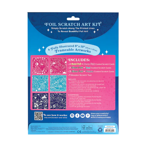 OOLY: Scratch & Shine Scratch Cards - Celestial Skies (7 PC Set) - Image 2
