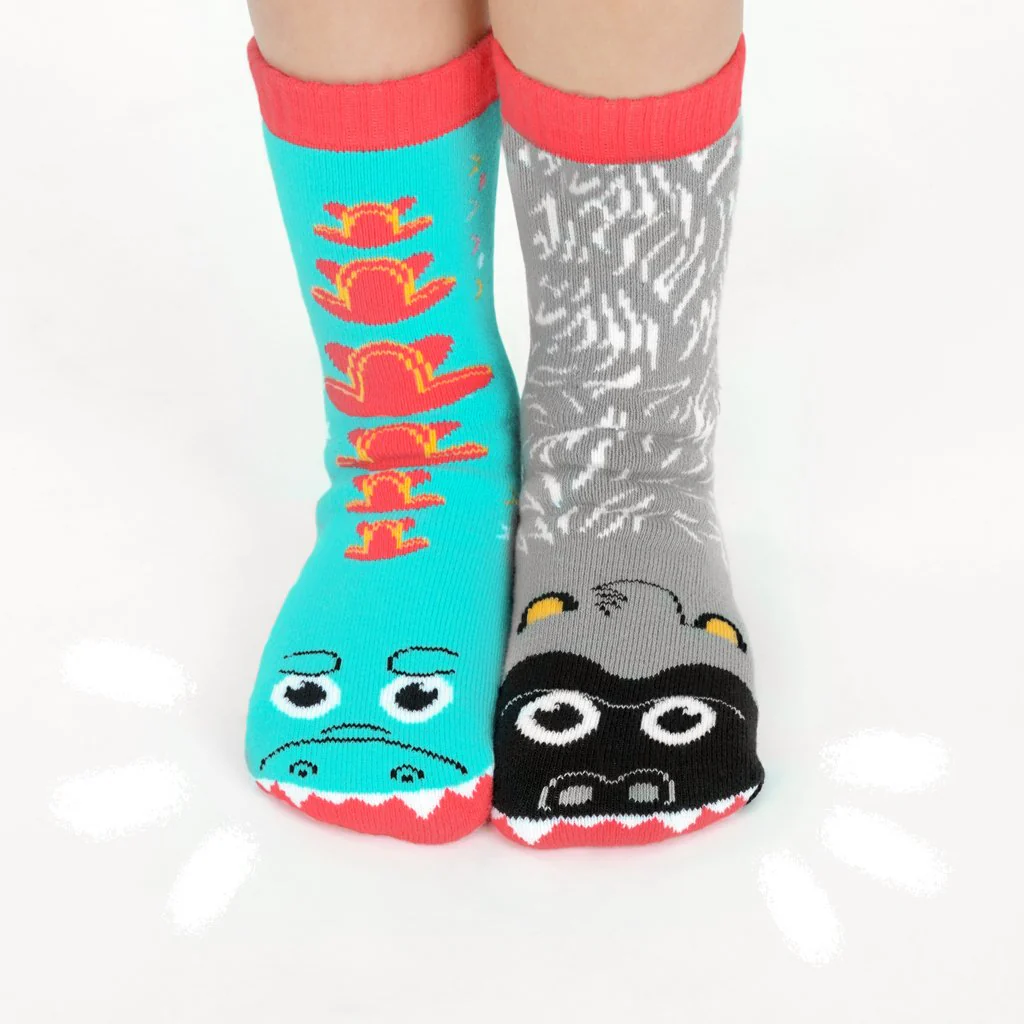 Pals Socks: Giant Gorilla & Mutant Lizard