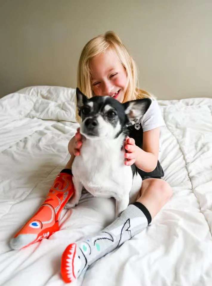 Pals Socks: Shark & Octopus Mismatched Kids Socks - Image 2