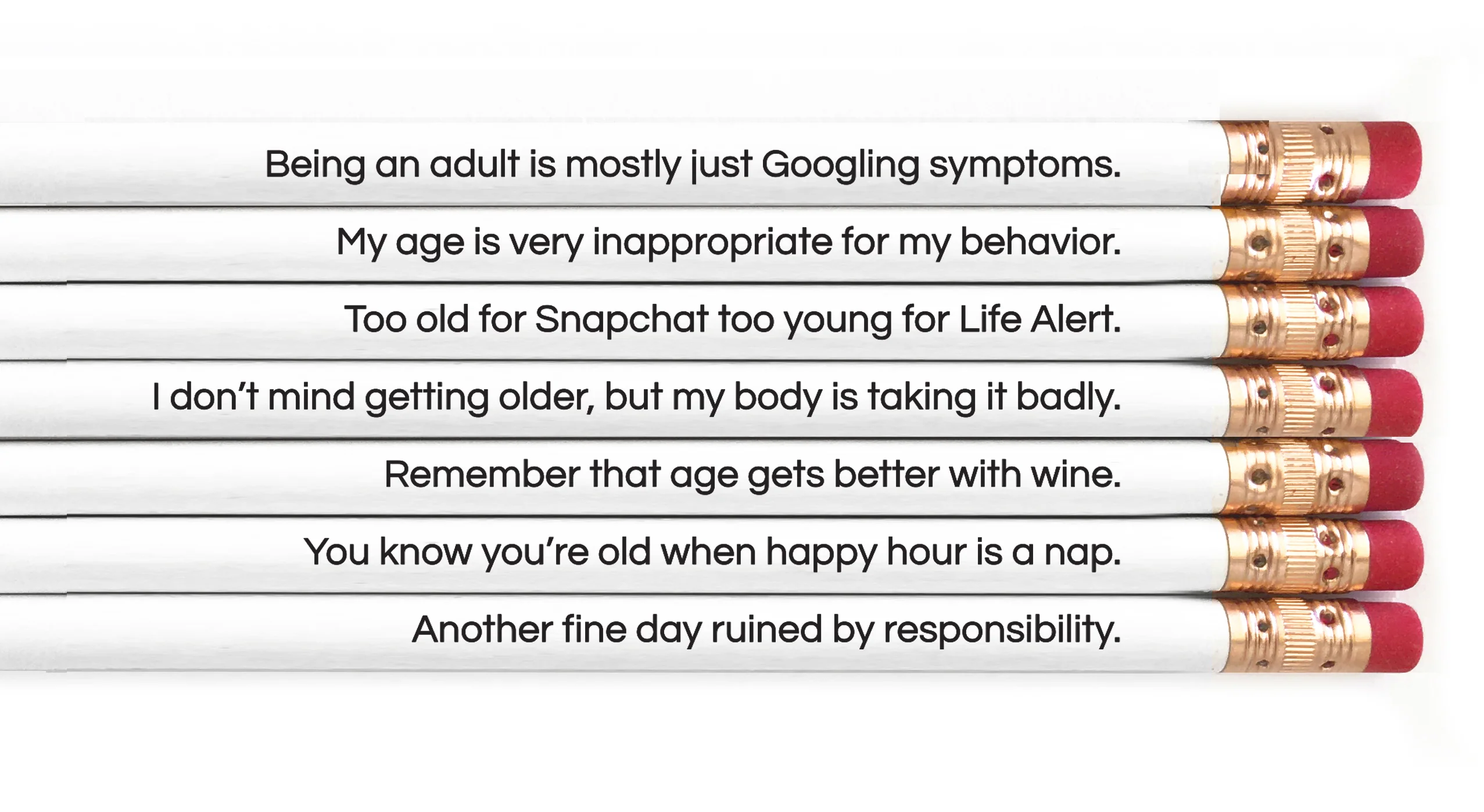 Snifty: Adulting Is Hard Heart Pencil Set - Image 2