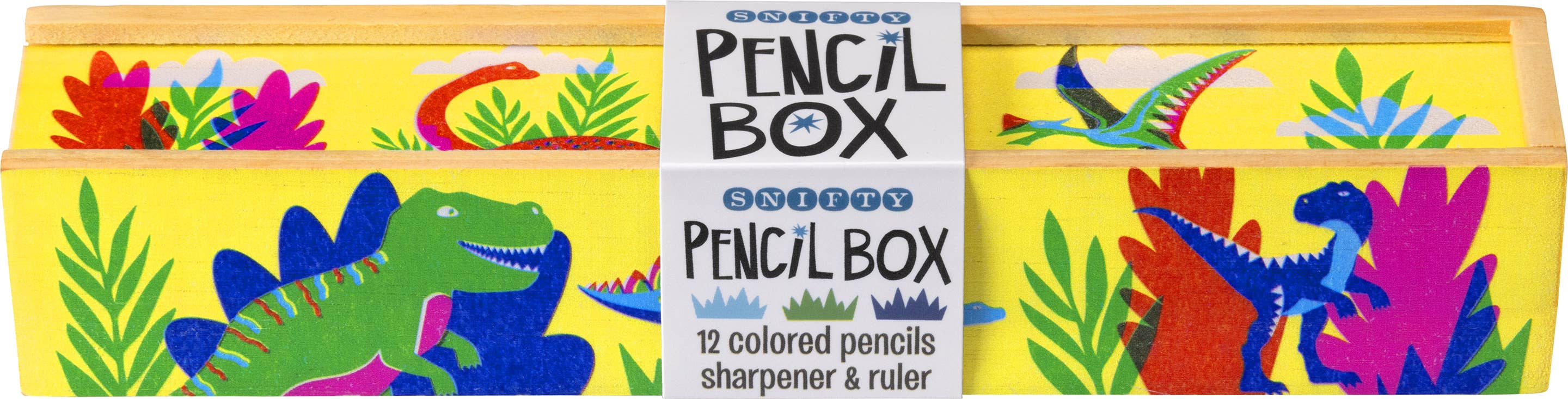 SNIFTY: DINO DAYS - WOODEN COLORED PENCIL BOX