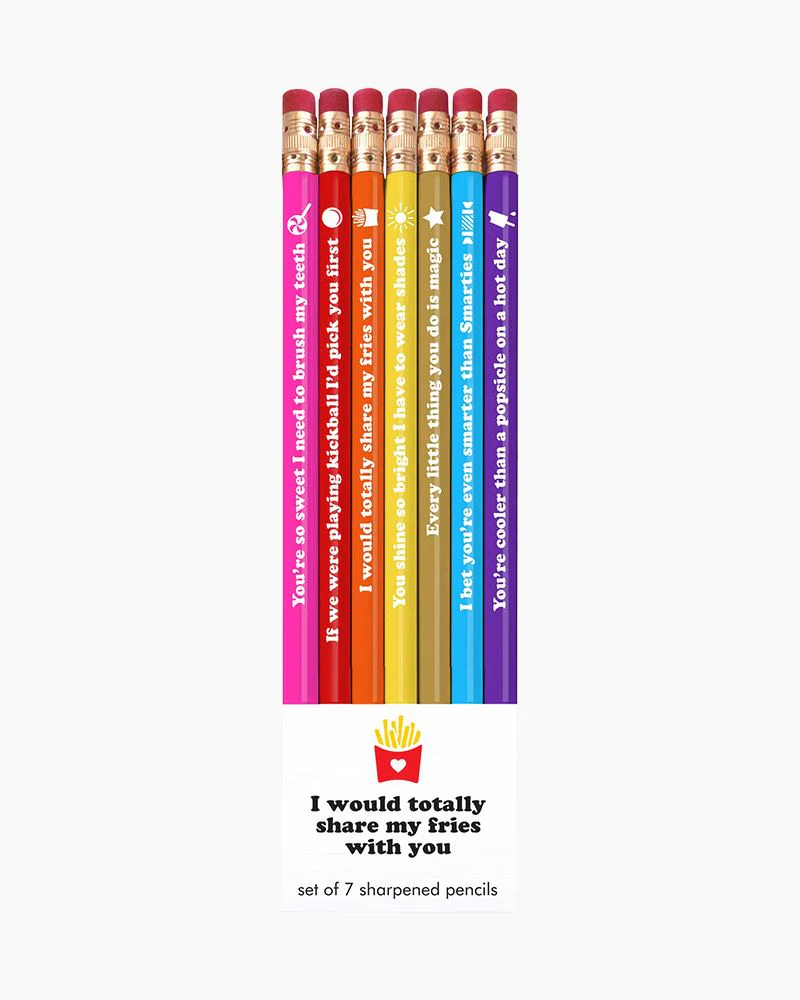 Snifty: Share My Fries Pencil Set of 6 - Image 2