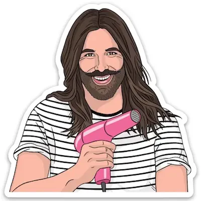 The Found: JVN Hair Dryer Sticker