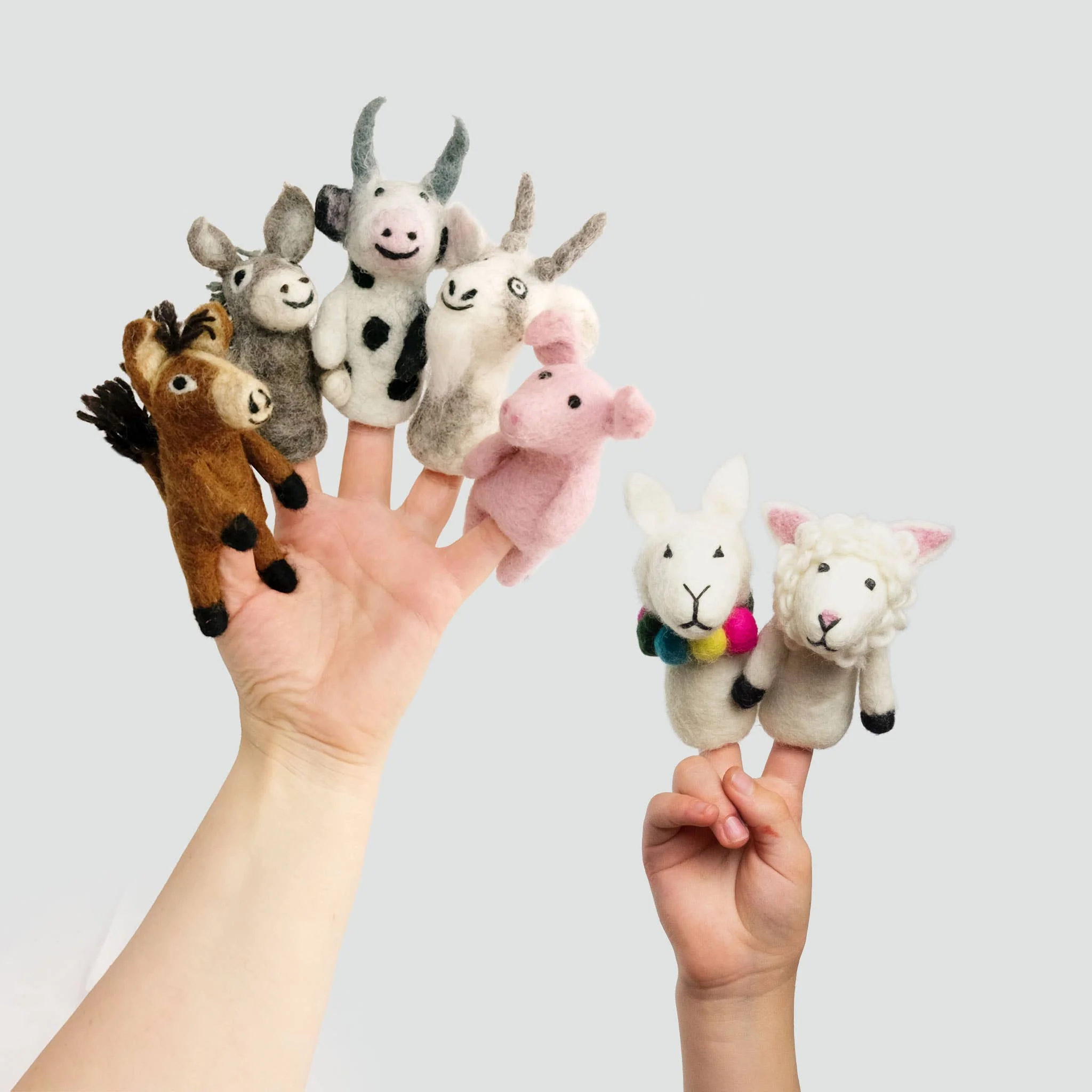 The Winding Road: Felt Finger Puppets Assorted Barnyard Buddies