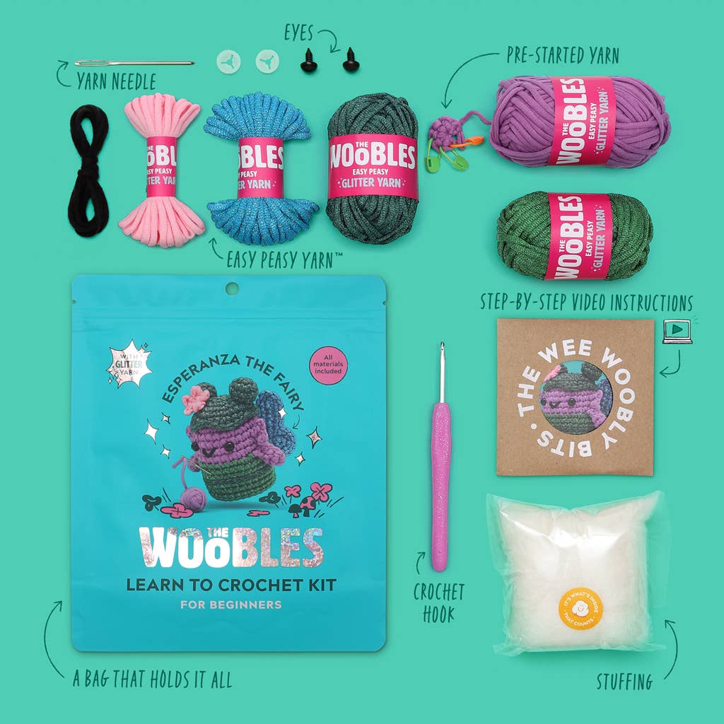 The Woobles: Esperanza the Fairy Crochet Kit - Image 2