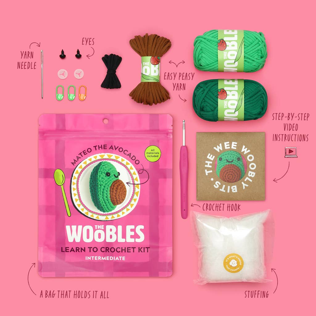 The Woobles: Mateo the Avocado Crochet Kit - Image 2