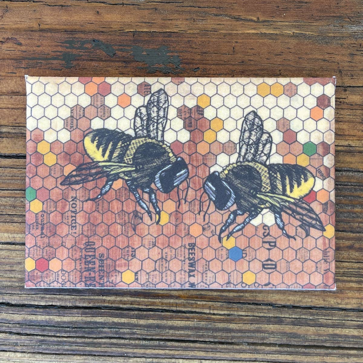 Two Little Fruits: Magnets | Honeybee Magnet | Bee Magnets | Kitchen Decor