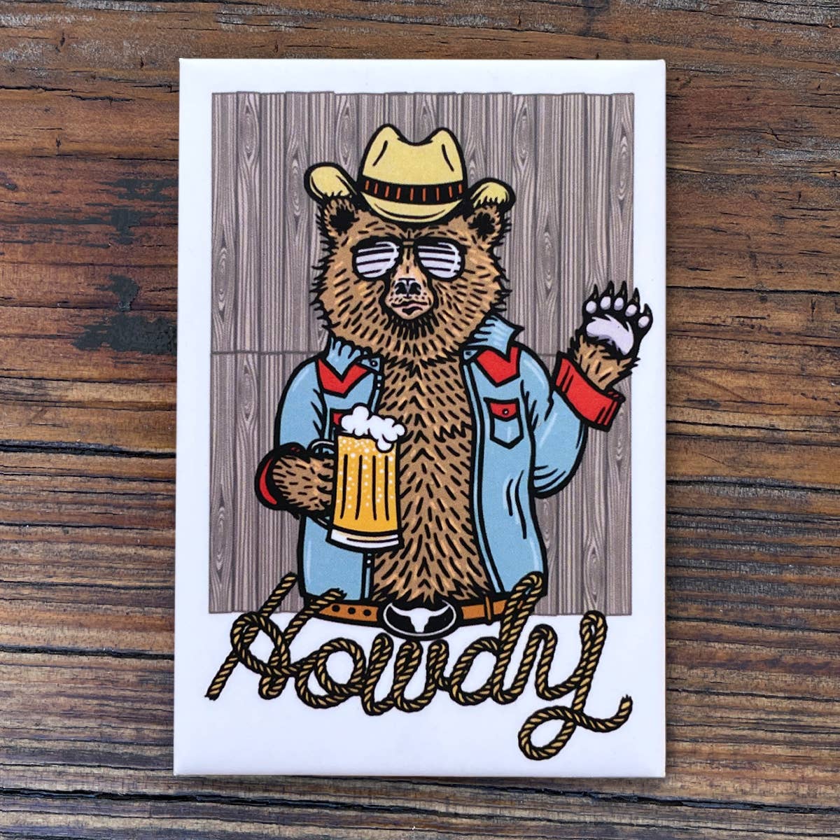 Two Little Fruits: Magnets | Howdy Bear Magnet | Cowboy Magnet | Gifts