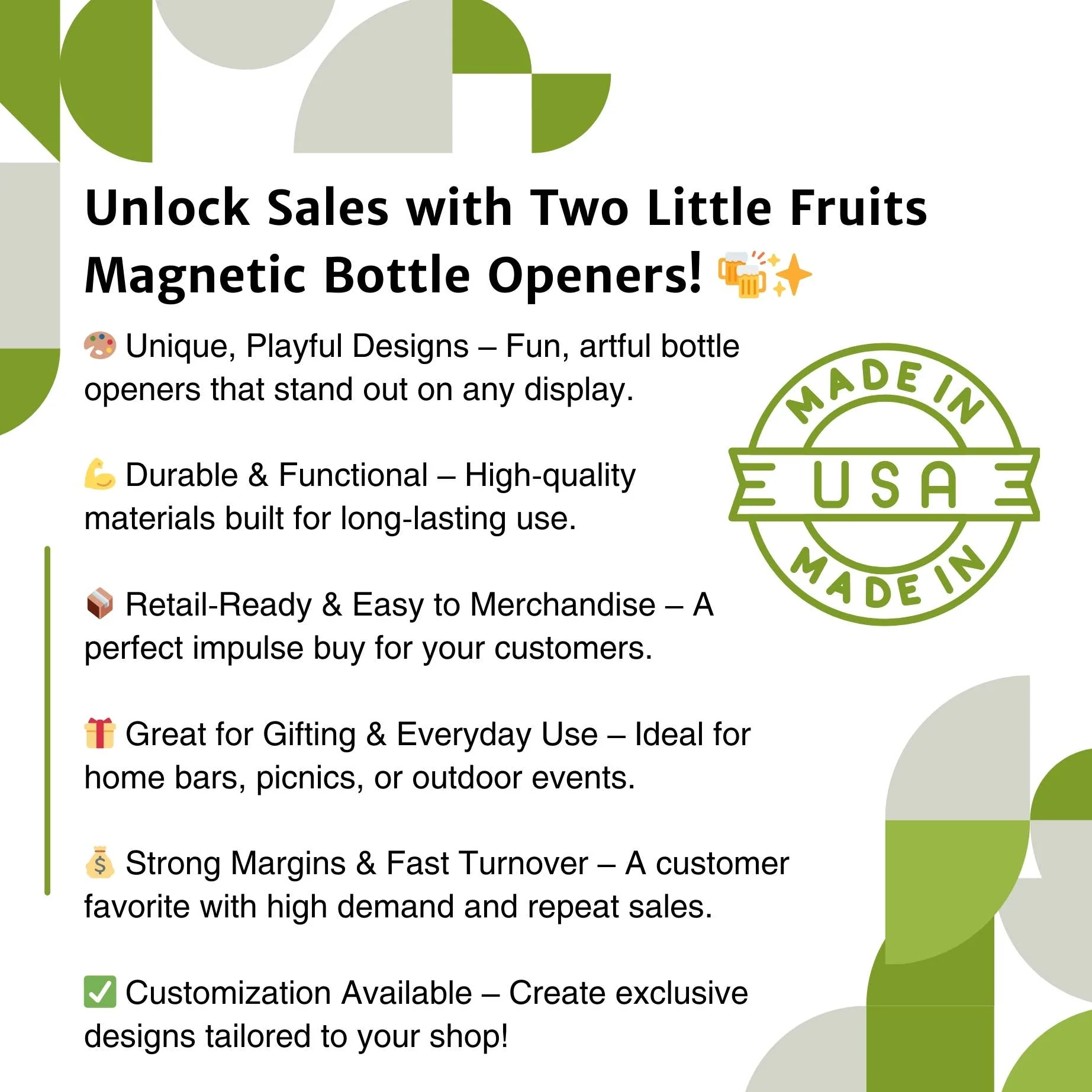 Two Little Fruits: Magnets | Sexy Potted Plants Magnetic Bottle Opener - Image 2