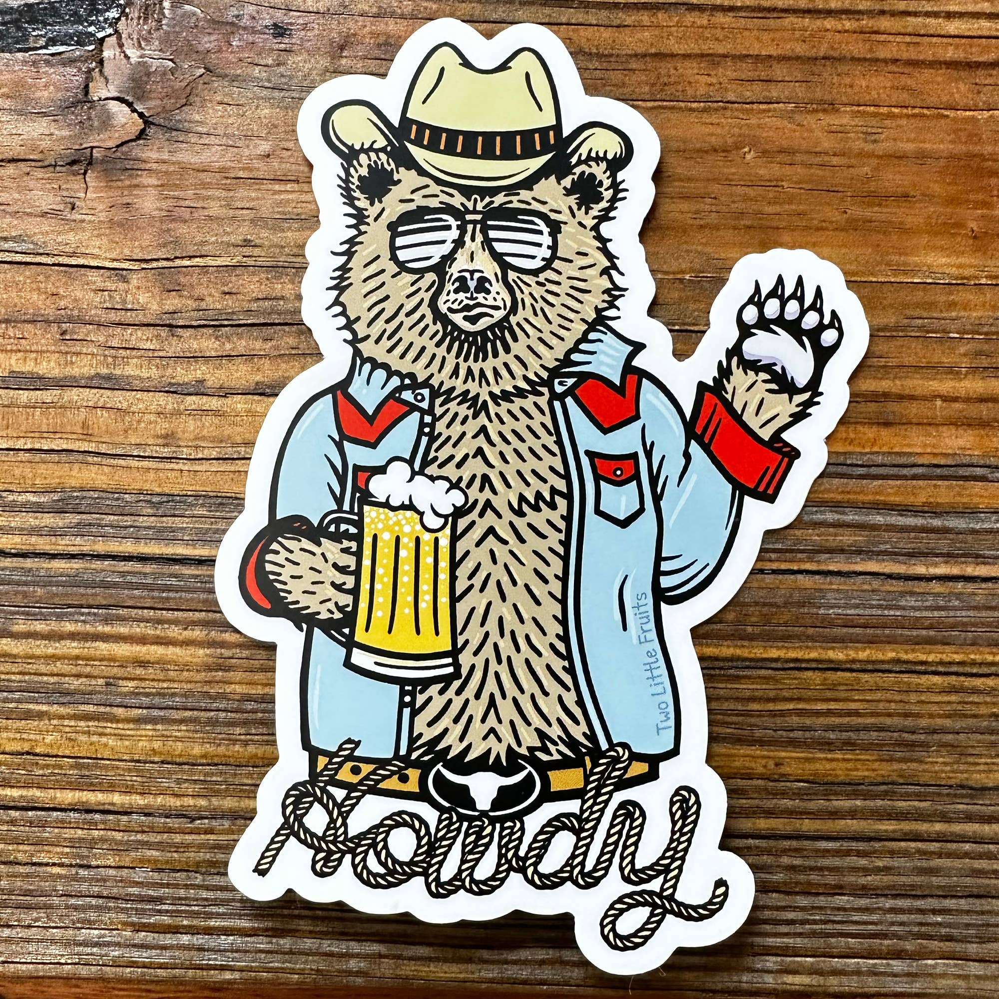 Two Little Fruits: Stickers Western Cowboy – Durable Vinyl for Gifts & Gear