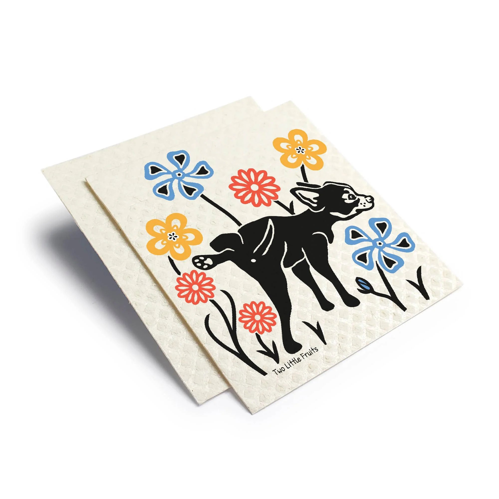 Two Little Fruits: Swedish Dishcloth - Funny Dog Dishcloth – Reusable Swedish - Image 4