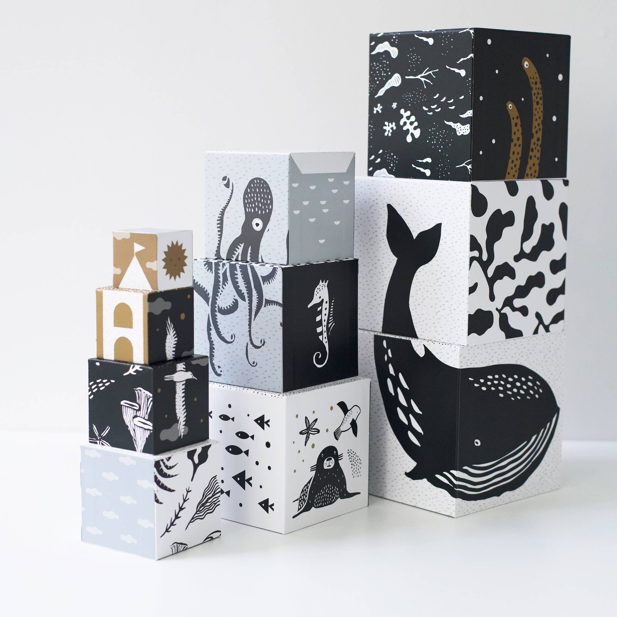 Wee Gallery: Nesting Blocks - Ocean Animals