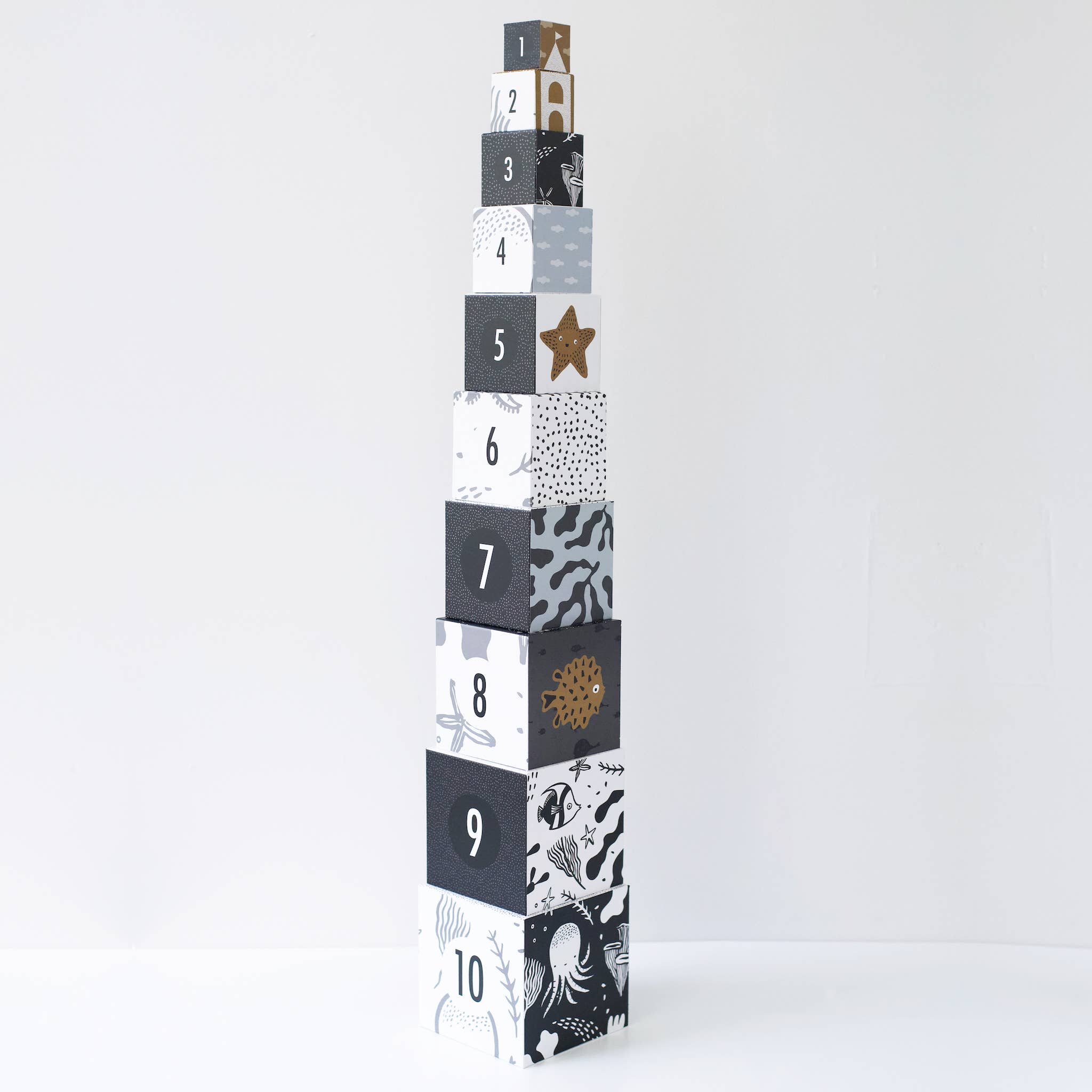 Wee Gallery: Nesting Blocks - Ocean Animals - Image 2